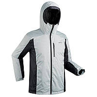 Куртка чоловіча 180 для лижного спорту сіра/чорна - XS