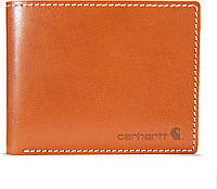 Buff Tanned Leather Rough Cut (Tan) Мужские кошельки Carhartt для бумажников и портмоне, прочные двойные