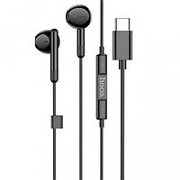 Наушники Hoco M93 Type-C Joy wire-controlled digital earphones with microphone Black