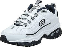 16 Wide White/Navy Мужские кроссовки Skechers Energy Afterburn Shoes на шнуровке