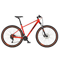 Велосипед KTM CHICAGO 271 27.5" рама S/38, жовтогарячий (чорний), 2022 (AS)