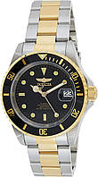 Two Tone/Black Мужские автоматические часы Invicta Pro Diver из коллекции Coin-Edge