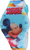 BLUE Accutime Kids Disney Mickey Mouse Minnie Mouse Цифровые кварцевые часы для детей, девочек, мальчиков