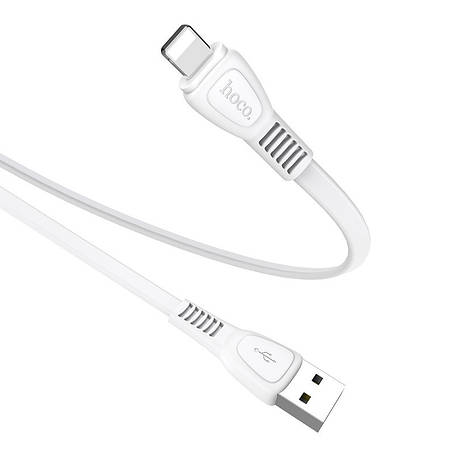 Кабель Hoco X40 Noah charging data cable for Lightning White, фото 1