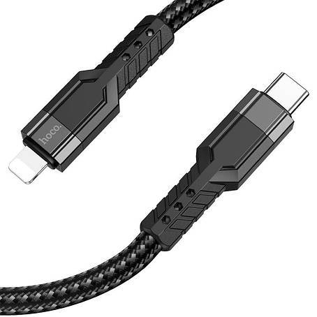 Кабель Hoco U110 iP PD charging data cable Black, фото 1
