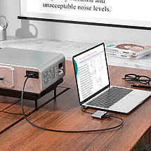 Адаптер Hoco HB29 Easy-lead Type-C multifunction converter ( HDTV + VGA ) Metal Gray, фото 5