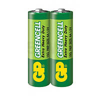 Батарейки GP GREENCELL 1.5V Солевые, 15G-S2, R6, AA 2 шт.