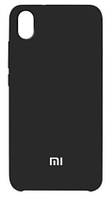 Силиконовый чехол защитный "Original Silicone Case" для Xiaomi Redmi 7A черный
