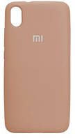 Силиконовый чехол защитный "Original Silicone Case" для Xiaomi Redmi 7A pink-sand