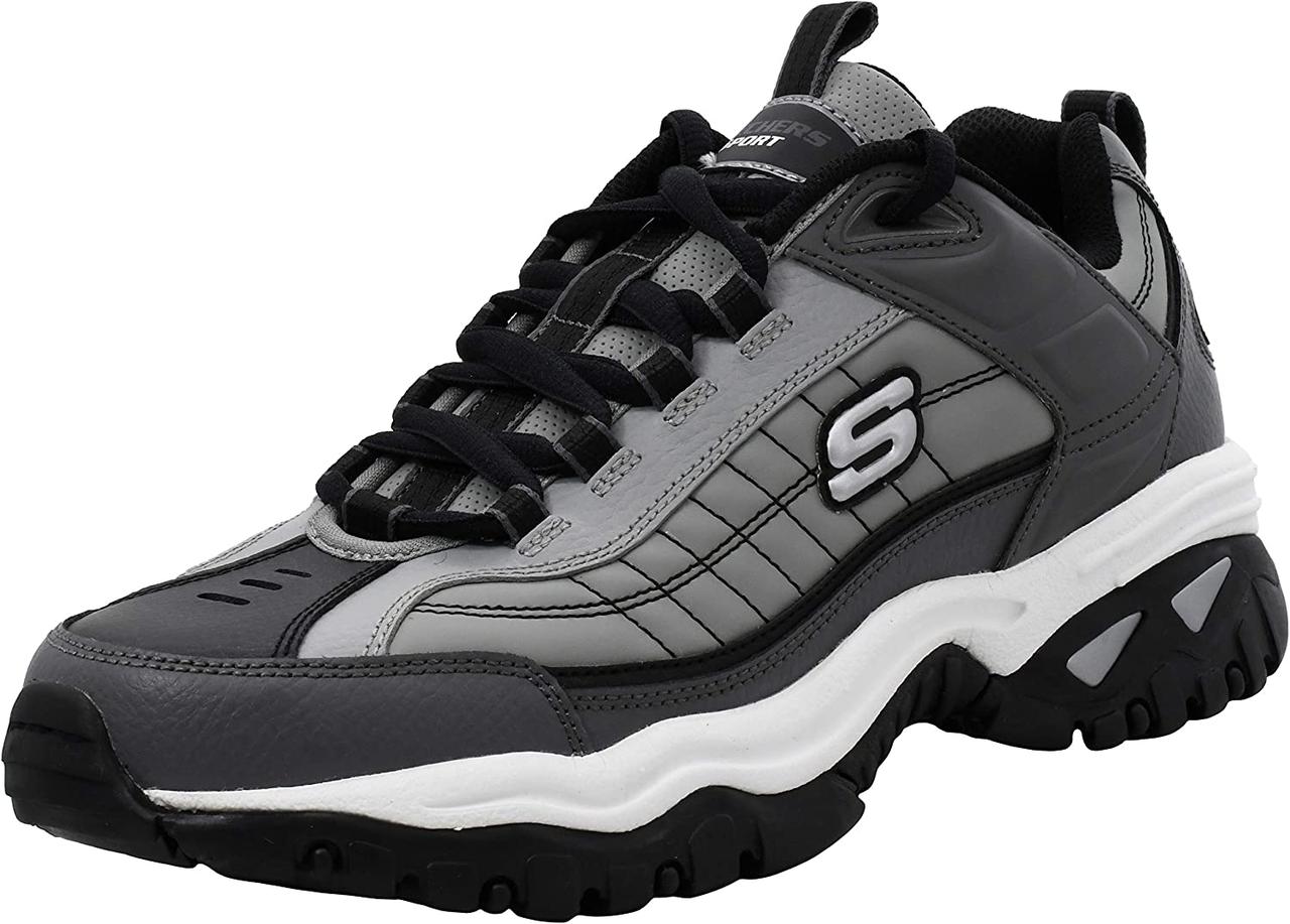 9.5 Wide Charcoal Мужские кроссовки на шнуровке Skechers Energy Afterburn - фото 1 - id-p1773404614