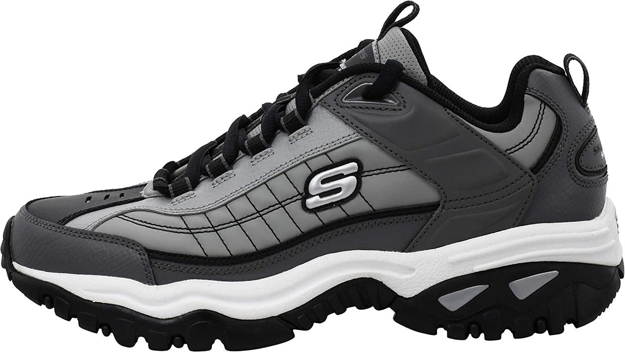 9.5 Wide Charcoal Мужские кроссовки на шнуровке Skechers Energy Afterburn - фото 7 - id-p1773404614