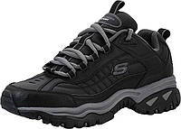 10 Black/Charcoal Мужские кроссовки на шнуровке Skechers Energy Afterburn