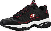 10 Wide Black/Silver/Red Мужские кроссовки на шнуровке Skechers Energy Afterburn