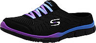 6.5 Black/Purple Женские кроссовки без шнурков Skechers Sport No Limits без шнурков