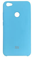 Силиконовый чехол защитный "Original Silicone Case" для Xiaomi Redmi 4X синий