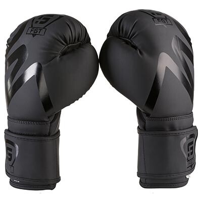 Боксерські рукавички FGT 10 унцій чорні