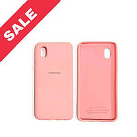 Силиконовый чехол защитный "Original Silicone Case" для Samsung A013 / A01 Core rose