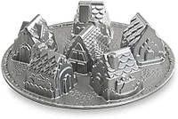 Cozy Village Baking Pan Nordic Ware Gingerbread House Bundt Pan