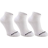 Дитячі середні шкарпетки 100 для тенісу, 3 пари - Білі - EU27,5/30,5 UA27/30