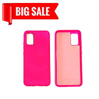 Силиконовый чехол защитный "Original Silicone Case" для Samsung A025 / A02S pink-neon