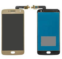Дисплейный модуль (Liquid Crystal Display+Touchscreen) для Motorola XT1684/XT1685/XT1687 Moto G5 Plus Gold