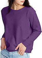 Large Violet Splendor Hanes Женская толстовка с круглым вырезом, женская толстовка EcoSmart Fleece, женск