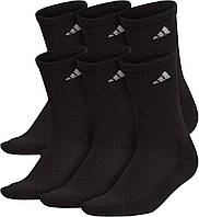Medium Black/Aluminum 2 adidas Женские спортивные носки с компрессией свода стопы (6 пар)
