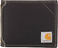 Canvas Leather Trim (Black) Мужские кошельки Carhartt для бумажников и портмоне, прочные двойные кошельки