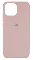 Силиконовый чехол защитный "Original Silicone Case" для Xiaomi Mi 11 pink-sand