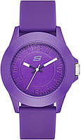 Purple Skechers Женские повседневные спортивные часы Rosencrans Mid Quartz из пластика и силикона