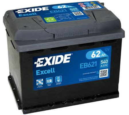 Акумулятор EXIDE EXCELL 62Ah-12v (242x175x190) лівий +
