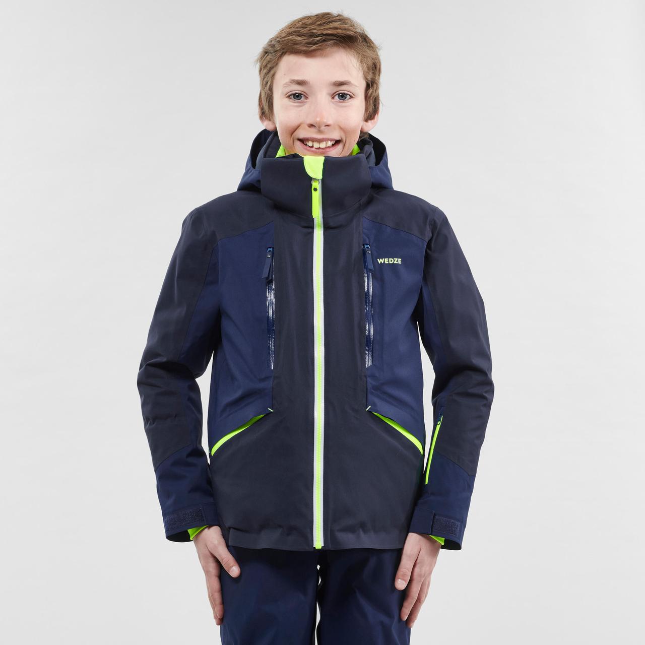 Детская лыжная куртка 900 - Синяя/Желтая - 12 г 143-150 см - фото 3 - id-p1773388474