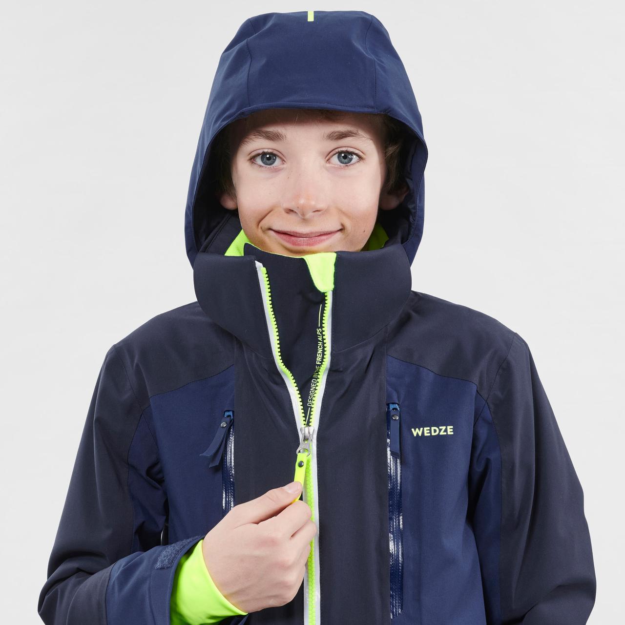 Детская лыжная куртка 900 - Синяя/Желтая - 12 г 143-150 см - фото 7 - id-p1773388474