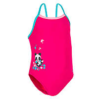 Детский сплошной купальник для плавания - Розовый/Панда - 12 мес. 6, Рожевий / Бірюзовий