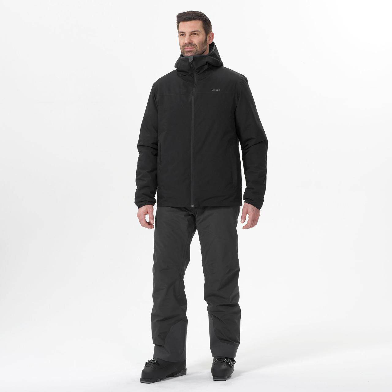 Куртка чоловіча 100 для лижного спорту чорна - L - фото 1 - id-p1773392604