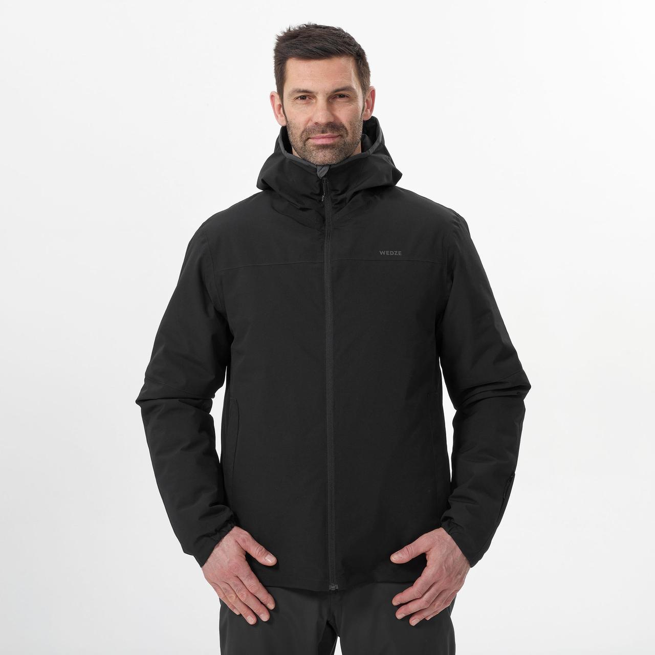 Куртка мужская 100 для лыжного спорта черная - XS - фото 5 - id-p1773392608