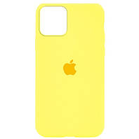 Силиконовый чехол защитный Оригинал велюр Iphone 12 Mini Yellow