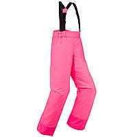Штани дитячі 100 для лижного спорту водонепроникні неонові/рожеві - 12 р 143-150 см