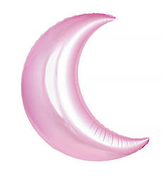 Повітряна куля "Місяць", розмір 73*47 см, колір - рожевий