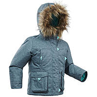 Дитяча куртка SH500 X-Warm для зимового туризму - Сіра - 3-4 р 96-102 см