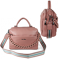 Сумка жіноча красива, модна сумочка на плече із широким ременем і ручкою, стильна сумочка дамська