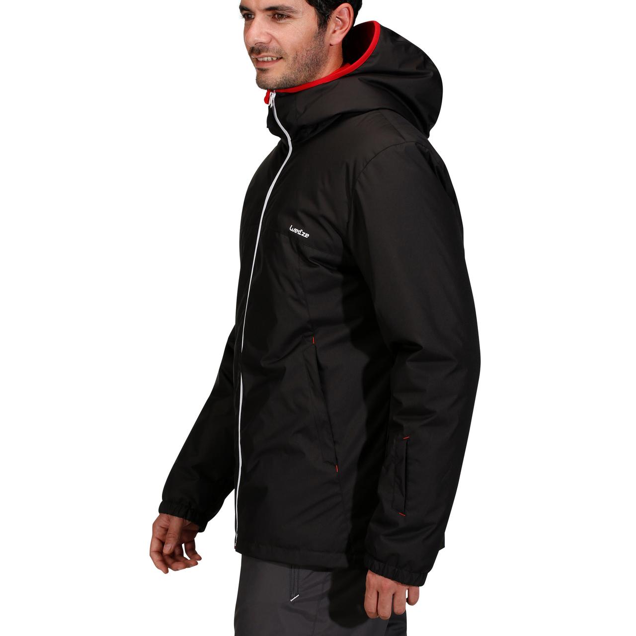 Куртка мужская 100 для лыжного спорта черная - S - фото 5 - id-p1773384614