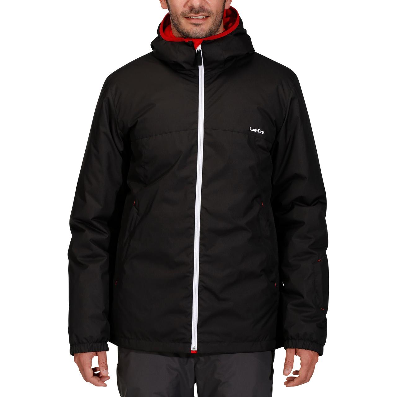 Куртка чоловіча 100 для лижного спорту чорна - XL - фото 2 - id-p1773384617
