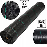 Агроволокно Чорне 90 г/м² ( 1.6 м х 50 м ) FLO (91052)