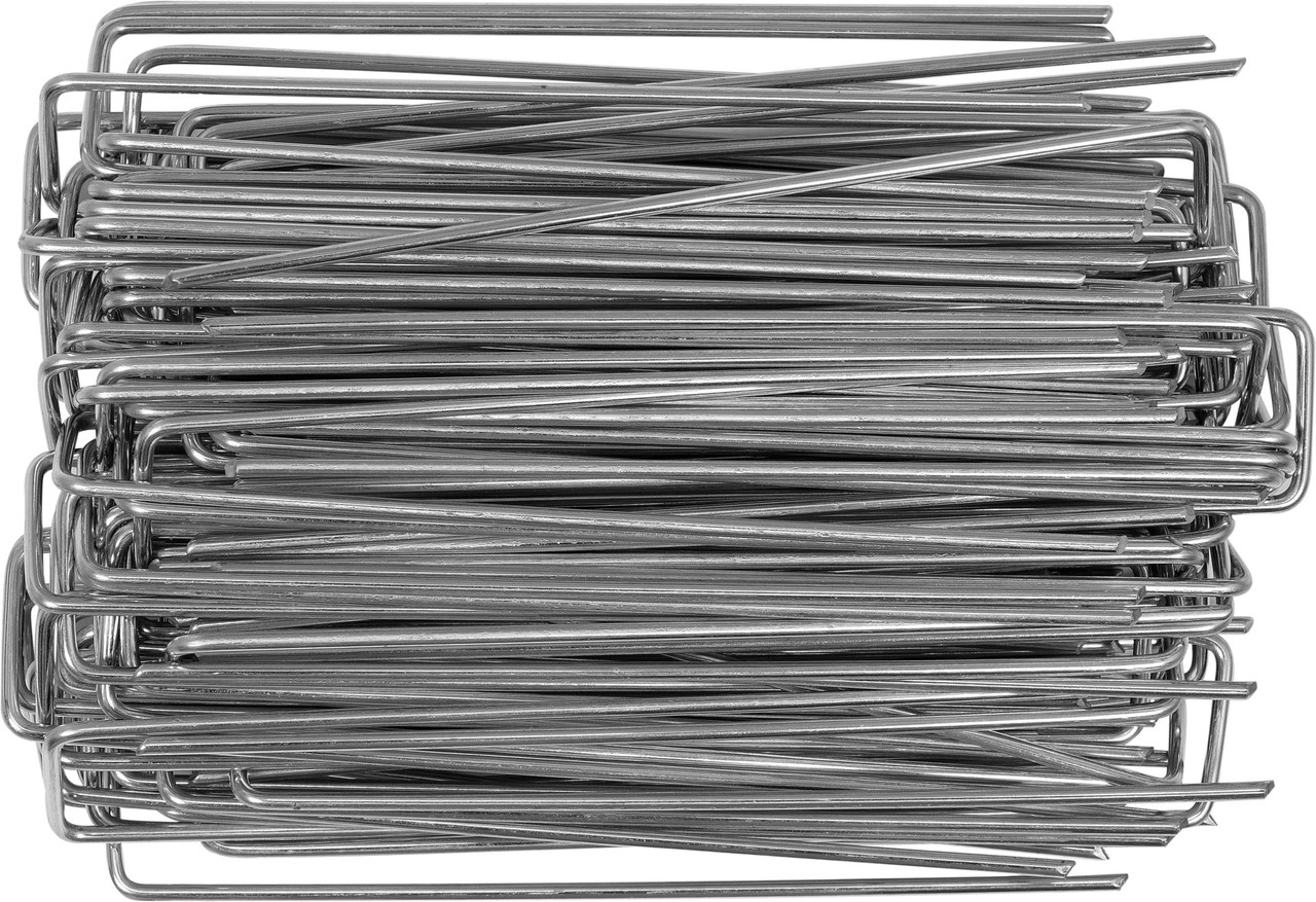 Скобы Шпильки Для Крепления Агроволокна Ø 3 мм, L=150 мм Набор 100 шт (91060) - фото 3 - id-p1773207559