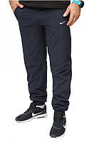 Мужские спортивные штаны (брюки) Nike (6254-s-1), осенние весенние синие из плащевки. Мужская одежда