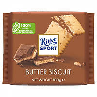 Шоколад Ritter Sport Молочний з начинкою із вершкового печива 100 грам