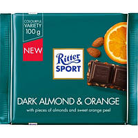 Шоколад Ritter Sport Темний з мигдальним горіхом та апельсином 100 грам