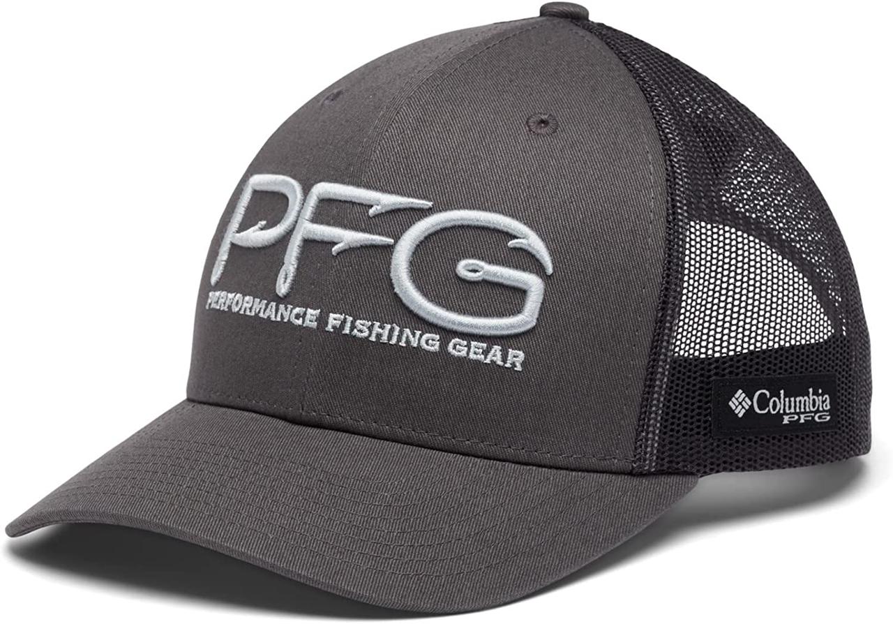 Black One Size Columbia PFG Hooks Mesh Snap Back-High