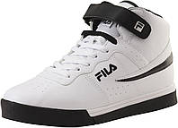 Мужские кроссовки Fila Everyday Sport Athletic Casual High-top Vulc 13 Mid Lace Up Sneakers, белый/черный